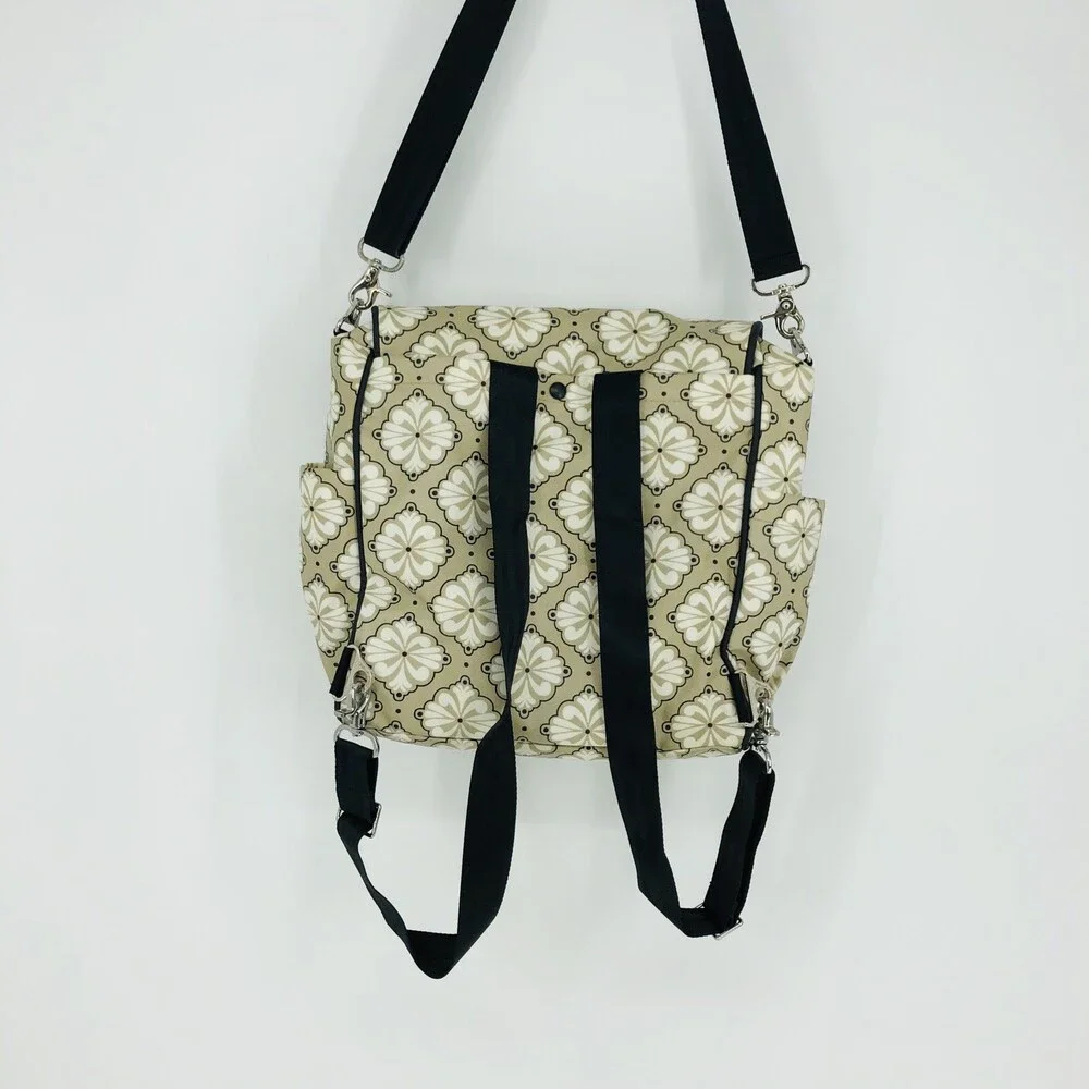 Petunia Pickle Bottom Diaper Bag Floral Print Cross Body Backpack Changing Pad